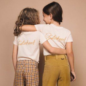 Bee & The Fox 'Not Your Rival Sisterhood T Shirt, kids size 10